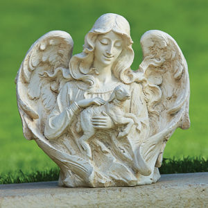 Angel with Lamb Garden Statue