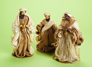 3-Piece 14" Burlap Three Kings Set