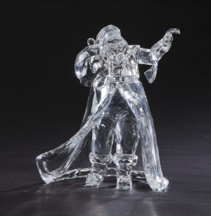 Acrylic Santa With List